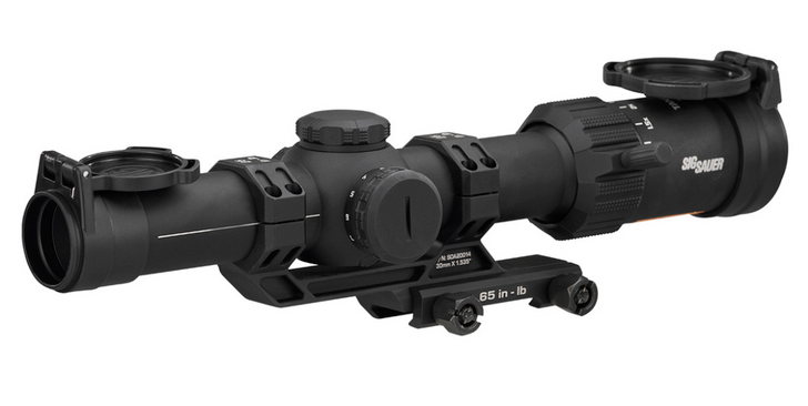 SIG SAUER TANGO MSR 1-6X24MM SECOND FOCAL PLANE 30MM TUBE ILLUMINATED RETICLE - BLACK