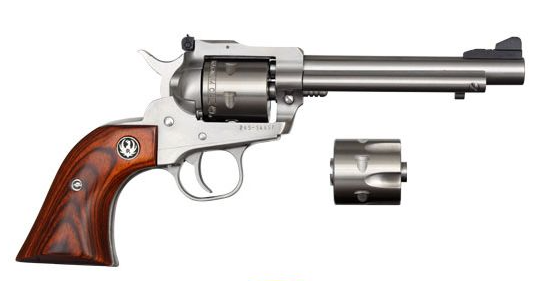 RUGER SINGLE SIX 22LR/22WMR REVOLVER STAINLESS STEEL 5.5'' BARREL 6 ROUNDS - PREOWNED