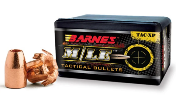 BARNES TAC-XP 9MM SOLID COPPER HP FB 115 GRAIN 40 BULLETS