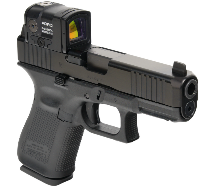 GLOCK 19 GEN5 MOS 9MM COMPACT PISTOL 4.02'' BARREL + AIMPOINT ACRO P-2 3.5 MOA 10 ROUNDS 3 MAGAZINES