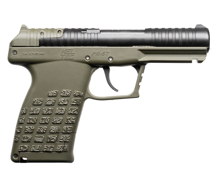 KELTEC PR57 5.7X28MM PISTOL 4.6'' BARREL GREEN FRAME OPTICS READY + OPTICS PLATE 3 DOT SIGHTS 1 MAGAZINE