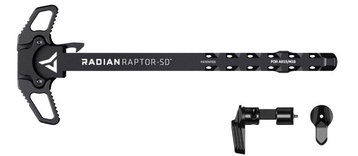 RADIAN RAPTOR SD 45/90 CHARGING HANDLE AR15 ALUMINUM + AMBI SAFETY BLACK
