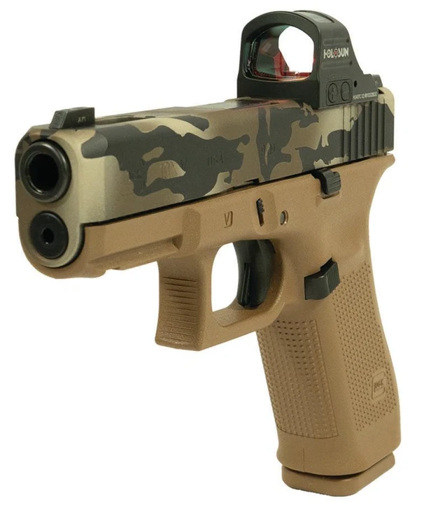 GLOCK 19X V 9MM SEMI-AUTO PISTOL CAMOUFLAGE 4.02'' QUAD PORTED BARREL + HOLOSUN 407C X2 3 MAGAZINES