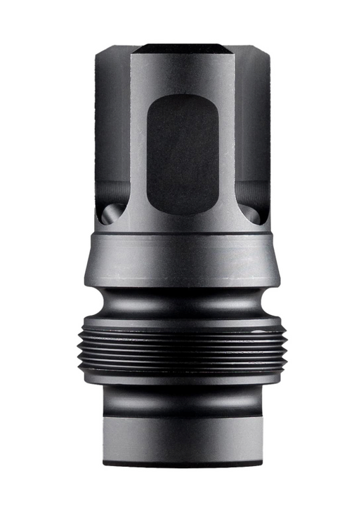 DEAD AIR XENO 3 PRONG FLASH HIDER 9MM 5/8X24 THREAD PITCH NITRIDE FINISH BLACK