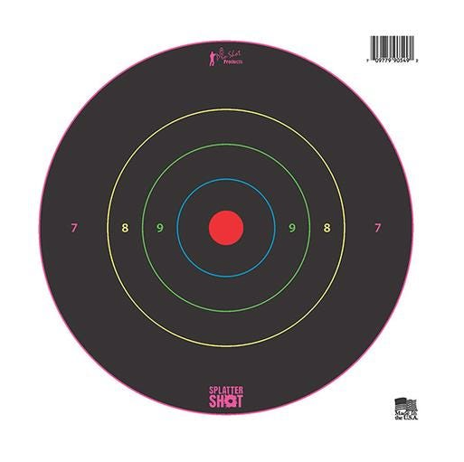 PRO SHOT BULLSEYE 8'' ADHESIVE TARGET 6 PACK MULTI COLOR RING