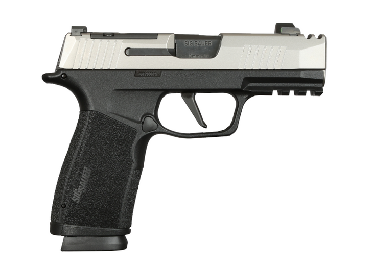 SIG SAUER P365X MACRO 9MM COMP PISTOL STAINLESS STEEL SLIDE OPTICS READY 2 MAGAZINES