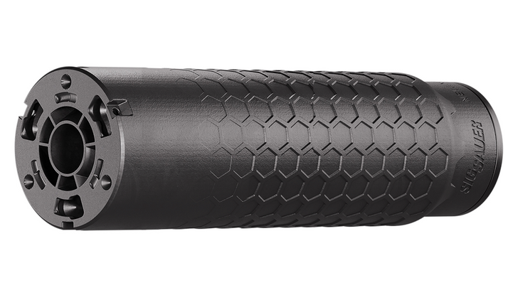 SIG SAUER HEXIUM SUPPRESSOR 5.56 INCONEL CONSTRUCTION HUB COMPATIBLE DIRECT THREAD MOUNT BLACK