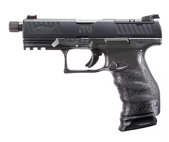 WALTHER PPQ M2 Q4 TACTICAL 9MM PISTOL THREADED BAREL 5 MAGAZINES - ORIGINAL BOX - PREOWNED