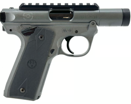 RUGER MARK IV 22LR SEMI-AUTO PISTOL 3'' BARREL 3 MAGAZINES 10 ROUNDS - GREY