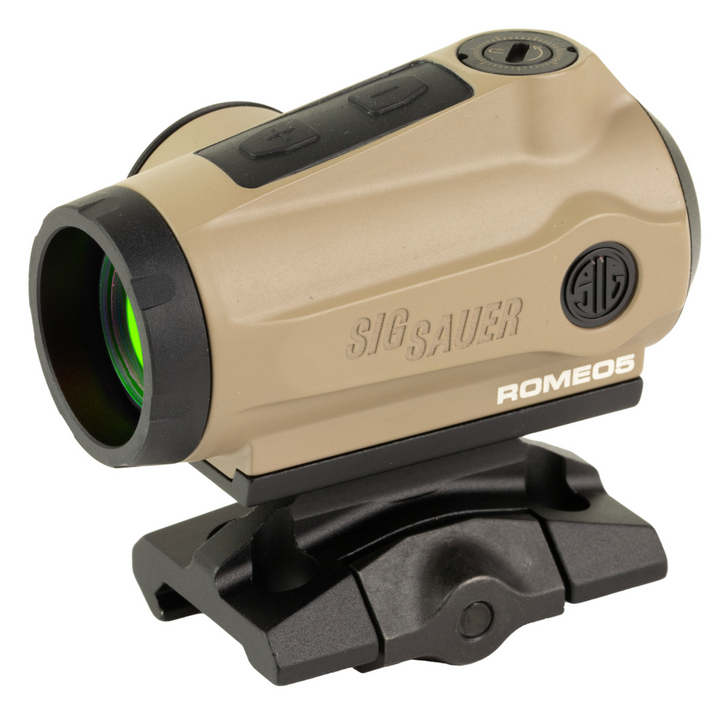 SIG SAUER ROMEO 5 GEN II RED DOT SIGHT 20MM OBJECTIVE 2 MOA RED DOT MATTE FINISH FLAT DARK EARTH + LOW MOUNTS