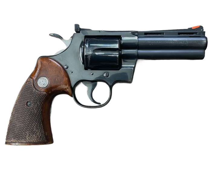 1971 COLT PYTHON 357 MAG ROYAL BLUE 4'' BARREL 6 ROUNDS - NO ORIGINAL BOX - PREOWNED