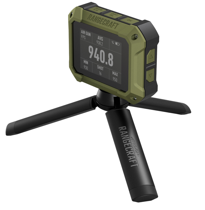 ATHLON RANGECRAFT VELOCITY PRO RADAR CHRONOGRAPH 65-5, 000 FPS .17-50'' DIAMETER 2.4'' DISPLAY GREEN & BLACK