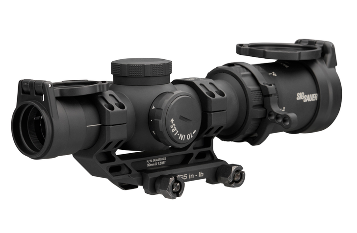 SIG SAUER TANGO MSR COMPACT RIFLE SCOPE 1-10X MAGNIFICATION FIRST FOCAL PLANE ILLUMINATED BDC 10 RETICLE 24 MM OBJECTIVE 30MM MAIN TUBE + ALPHA MSR 1.535'' MOUNT
