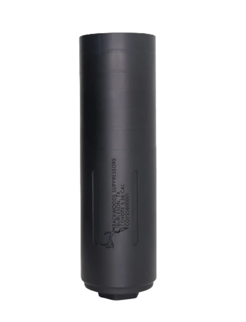 BACKWOODS SUPPRESSORS COYOTE SS 5.56 STAINLESS STEEL DIRECT THREAD 1/2X28 - BLACK