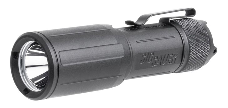 SIG SAUER FOXTROT-EDC FLASHLIGHT COMPACT 1350 LUMENS  + CLIP/TAILCLIPS RECHARGEABLE MATTE FINISH - BLACK