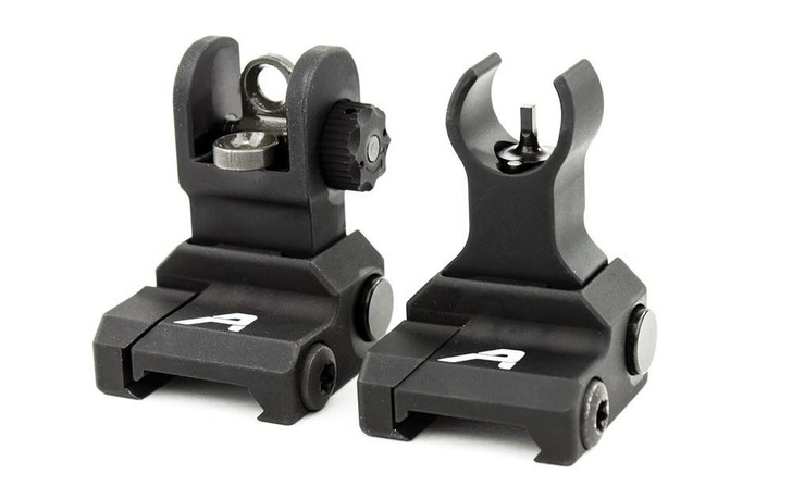 AERO PRECISION AR-15 FLIP UP SIGHT SET - ANDODIZED BLACK