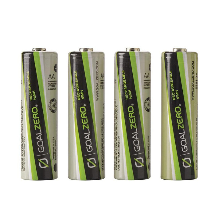 GOAL ZERO AA RECHARGEABLE BATTERIES - 4 PACK