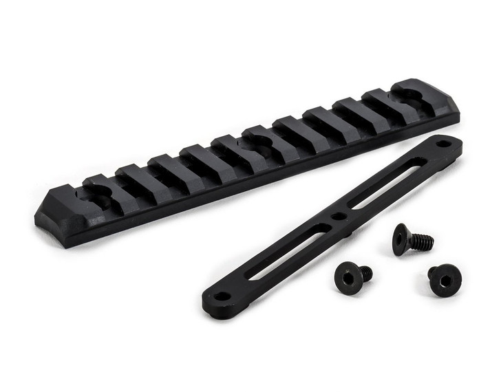 LANCER 5" ACCESSORY RAIL WITH BACKER - ANDODIZED BLACK