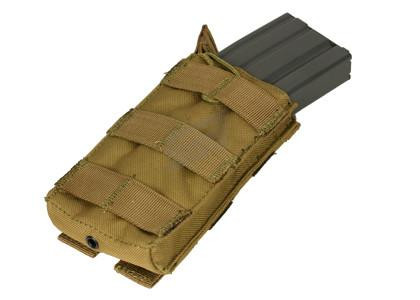 CONDOR SINGLE M4/M16 OPEN TOP MAG POUCH - COYOTE BROWN