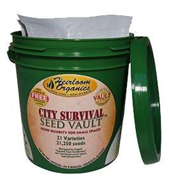 HEIRLOOM ORGANICS CITY SURVIVAL NON HYBRID SEED VAULT