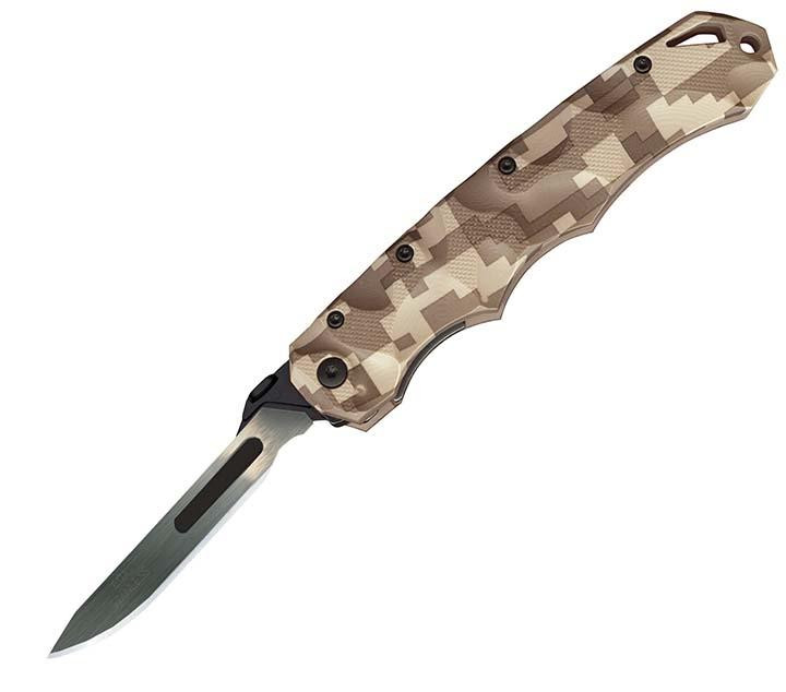 HAVALON KNIVES PIRANTA STAG - DESERT DIGITAL CAMO
