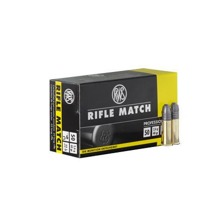 RWS RIFLE MATCH 22LR 40 GRAIN BULLETS - CASE OF 50