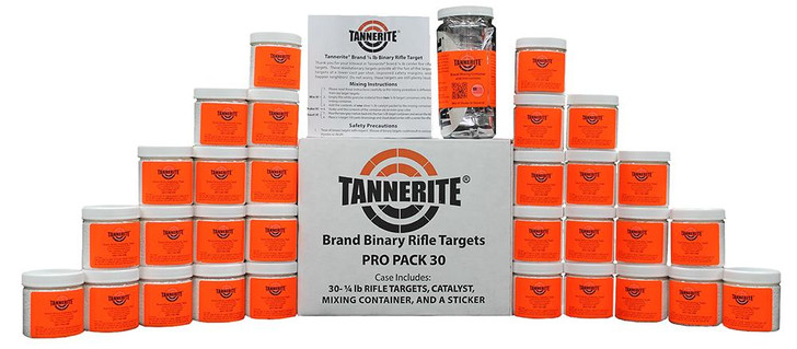 TANNERITE PRO PACK 30 - SINGLE CASE OF THIRTY 1/4 POUND TARGETS