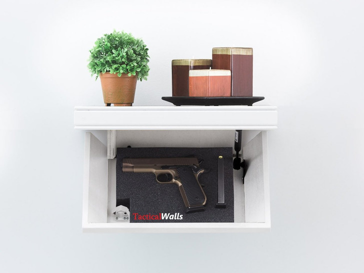 TACTICAL WALLS 812 PISTOL LENGTH SHELF - WHITE