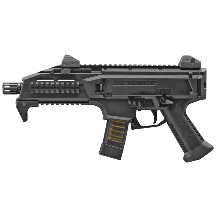 CZ SCORPION EVO 3 SI 9MM  7.7' THREADED BARREL - BLACK