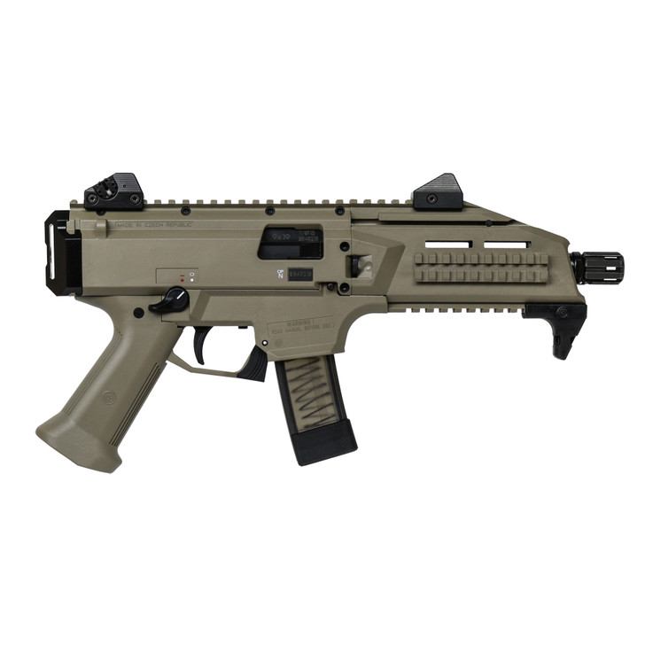 CZ SCORPION EVO 3 S1 9MM 7.7" THREADED BARREL 20 ROUND - FDE