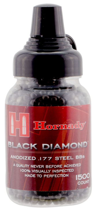 HORNADY BLACK DIAMOND ANODIZED .177 STEEL BBs - 1500 COUNT