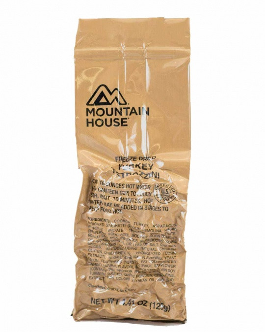 米軍偵察部隊用レーション　マウンテンハウス3個(6食分) 2046世界最軽 MOUNTAIN HOUSE TURKEY TETRAZZINI MCW - LIMITLESS AMERICA