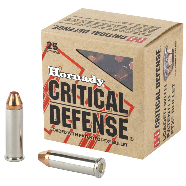 HORNADY CRITICAL DEFENSE 38 SPECIAL +P 110 GRAIN FLEX TIP - 25 ROUND BOX