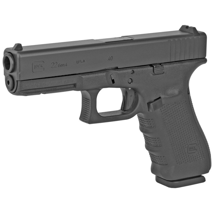 GLOCK 22 GEN 4 FULL SIZE 40 S&W 4.49" BARREL FIXED SIGHTS 15 ROUND 3 MAGS REVERSIBLE MAG CATCH - MATTE BLACK