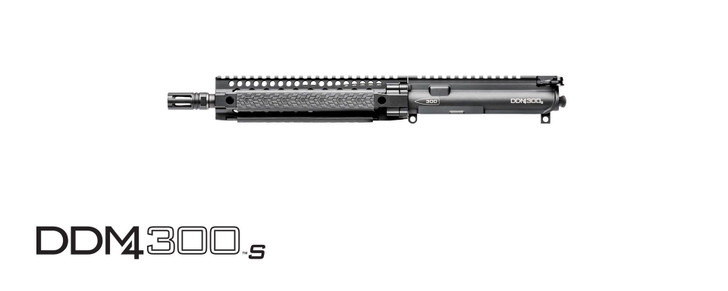 DANIEL DEFENSE DD M4 COMPLETE UPPER 300 BLACKOUT 10.3" COLD HAMMER FORGED BARREL 1:8 TWIST INCLUDES FLASH SUPPRESSOR GRIP-N-RIP CHARGING HANDLE - BLACK