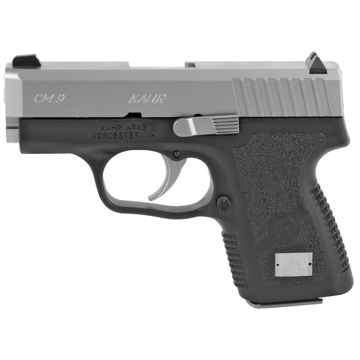 KAHR ARMS CM9 SEMI AUTO PISTOL SUB COMPACT 9MM 3" BARREL FIXED SIGHTS 6 ROUND 1 MAG - MATTE STAINLESS FINISH