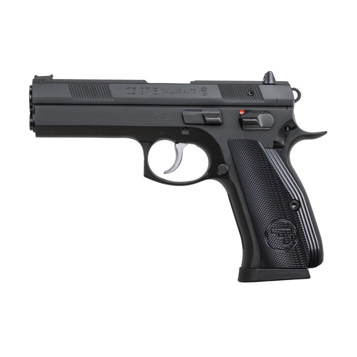 CZ 97 B SEMI AUTO FULL SIZE 45 ACP 4.65" COLD HAMMER FORGED BARREL FIBER OPTIC FRONT SIGHTS 2 MAGS 10 ROUND STEEL FRAME ALUMINUM GRIPS - BLACK
