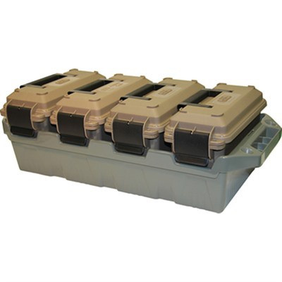 MTM CASE GUARD 4-CAN AMMO CRATE 30 CAL - DARK EARTH