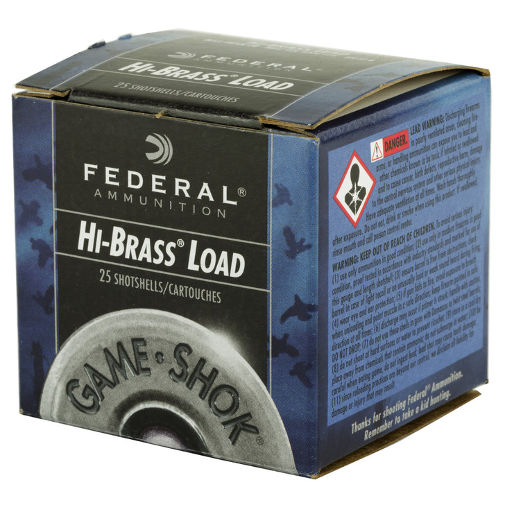 FEDERAL GAMESHOK 410 GAUGE 2.5" #6 SHOT MAX DRAM .5OZ 1200 FPS AMMUNITION - 25 ROUND BOX