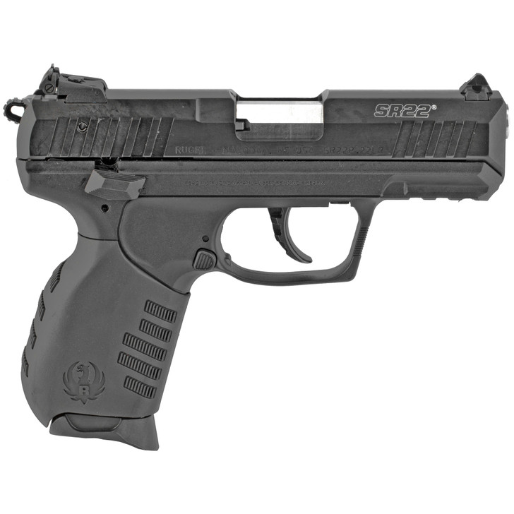 RUGER SR22 RIMFIRE PISTOL 22LR 3.5" BARREL ADJUSTABLE 3 DOT SIGHTS 10 ROUND - BLACK