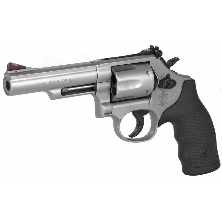 SMITH & WESSON 66 K-FRAME REVOLVER DOUBLE ACTION 357 MAGNUM 4.25" BARREL 6 ROUND - MATTE STAINLESS WITH RUBBER GRIPS