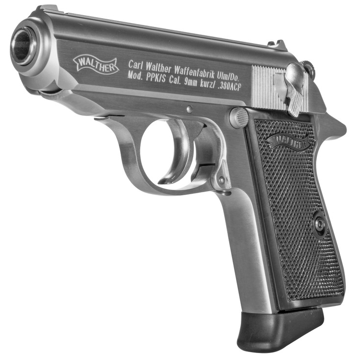 WALTHER PPK/S SEMI AUTO 380 ACP 3.35" BARREL 7 ROUND - STAINLESS