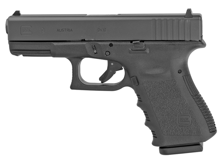 GLOCK 19 GEN3 COMPACT PISTOL 9MM 4.02" BARREL  15RD (2) MAGAZINES