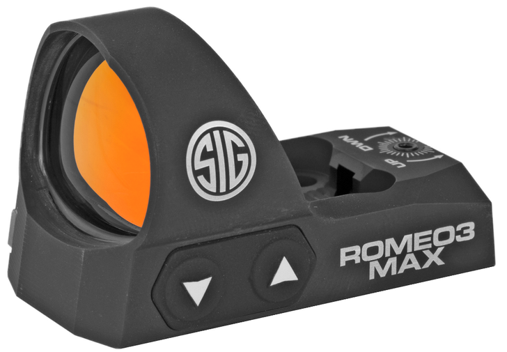 SIG SAUER ROMEO3 MAX REFLEX SIGHT 6 MOA DOT BLACK FINSIH 1 MOA Adjustments