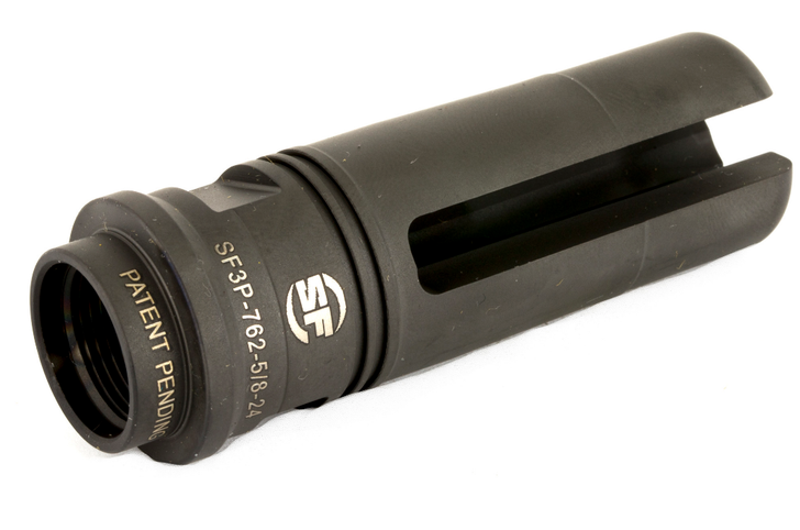 SUREFIRE SOCOM FLASH HIDER SUPRESSOR ADAPTER THREE PRONG 762NATO 5/8X24 RH BLACK FINISH