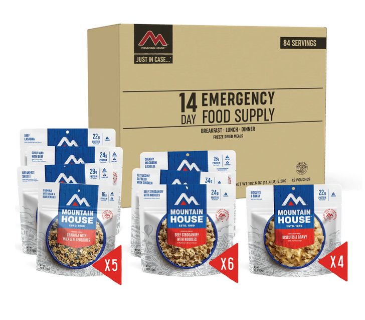 MOUNTAIN HOUSE FREEZE DRIED 14 DAY EMERGENCY FOOD SUPPLY