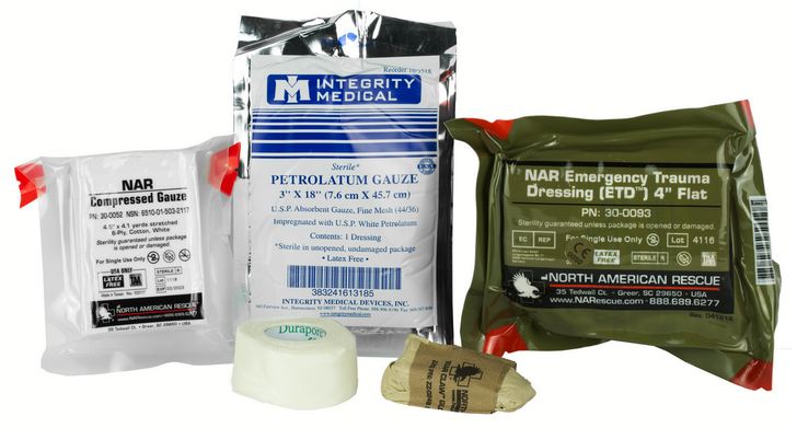 NORTH AMERICAN RESCUE INDIVIDUAL AID KIT MEDICAL KIT