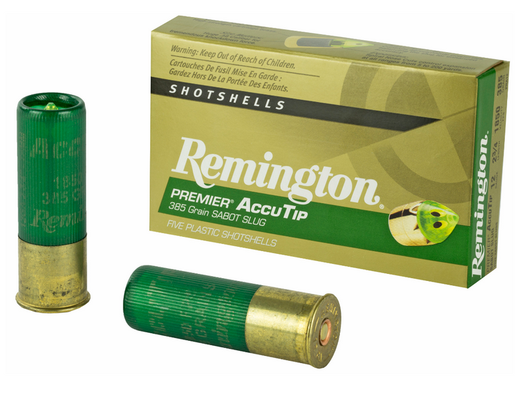 REMINGTON ACCUTIP 12 GAUGE 2.75" 385 GRAING SABOT SLUG 5 ROUND BOX