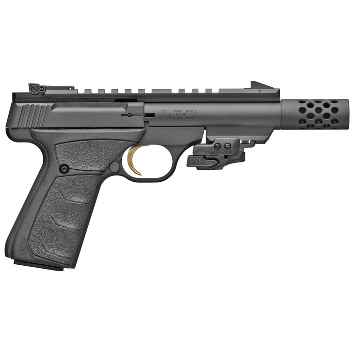 BROWNING BUCK MARK BLACK LABEL SEMI AUTO 22LR 4.4" BARREL 10 ROUND INCLUDES CRIMSON TRACE LASER - BLACK