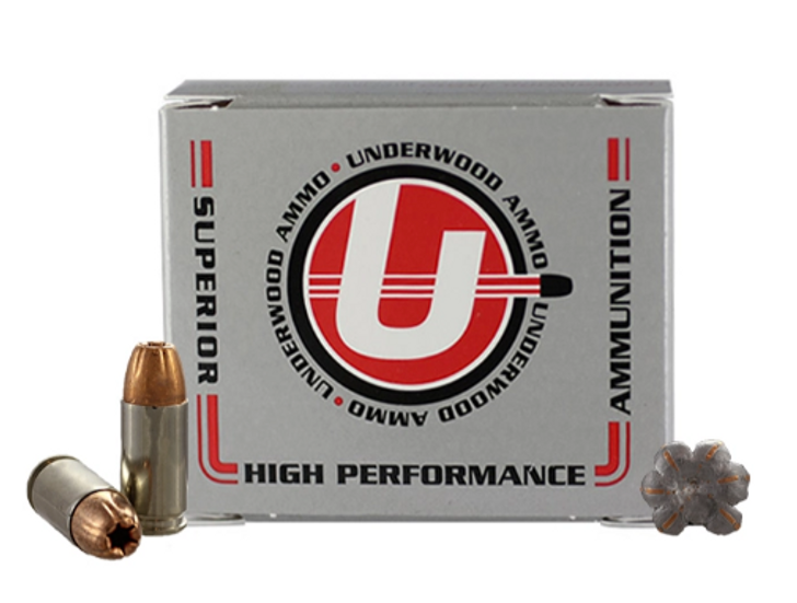 UNDERWOOD AMMUNITION 9MM LUGER 124 GR SPORTING JACKETED HOLLOW POINT HUNTING & SELF DEFENSE AMMO 200 ROUND BOX